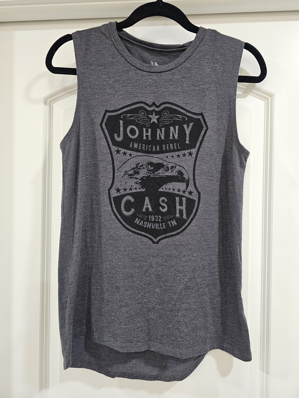 Zion Rootswear Women Johnny Cash American Rebel Tank Top L - Picture 2 of 6